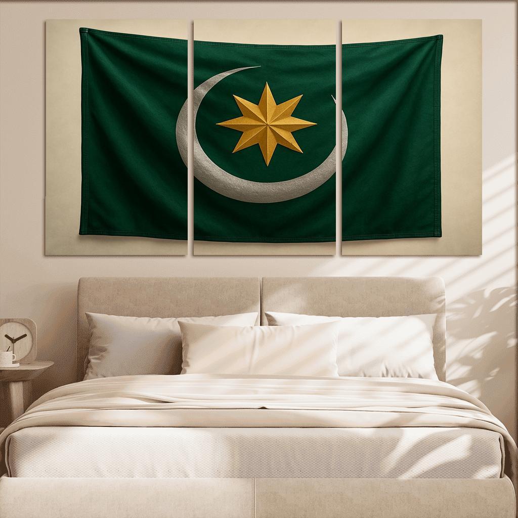 Emerald Crescent Banner Of Renewal art trends