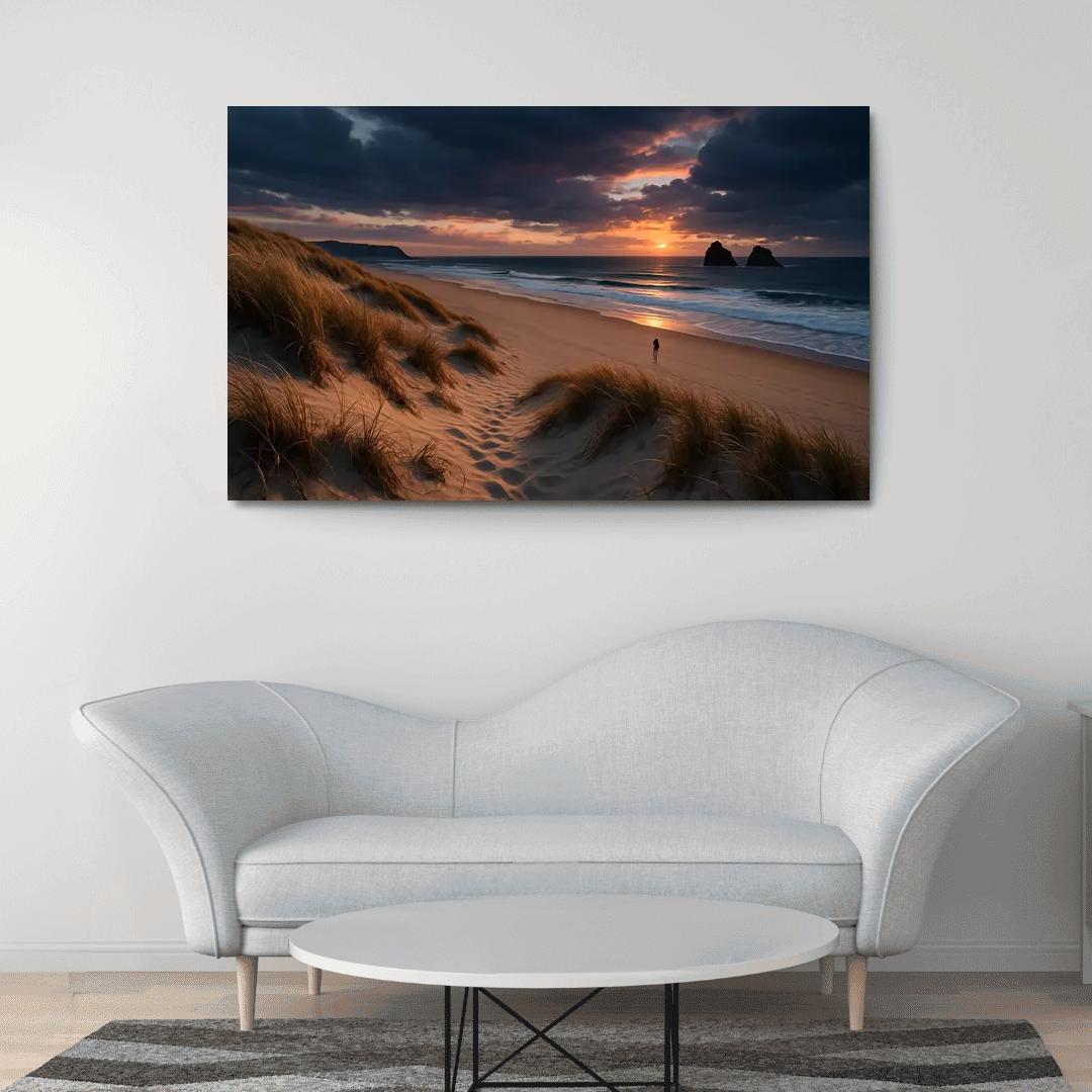 Sandwood Bay Dunes And Atlantic Sunset canvas paintings frame