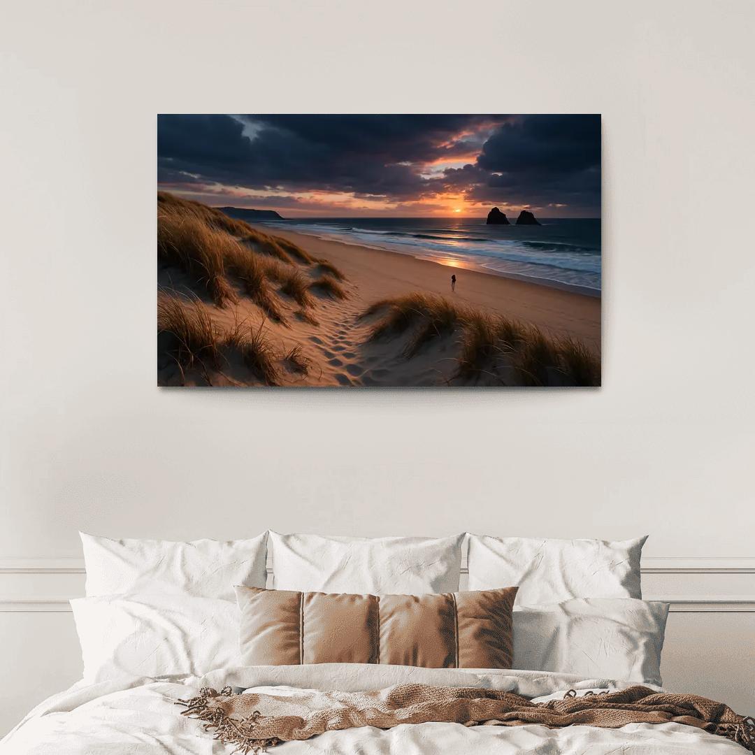 Sandwood Bay Dunes And Atlantic Sunset canvas paintings frame
