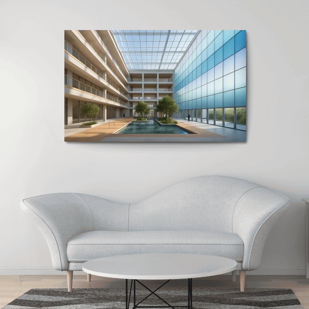 Phase Change Facade Civic Atrium wall decor