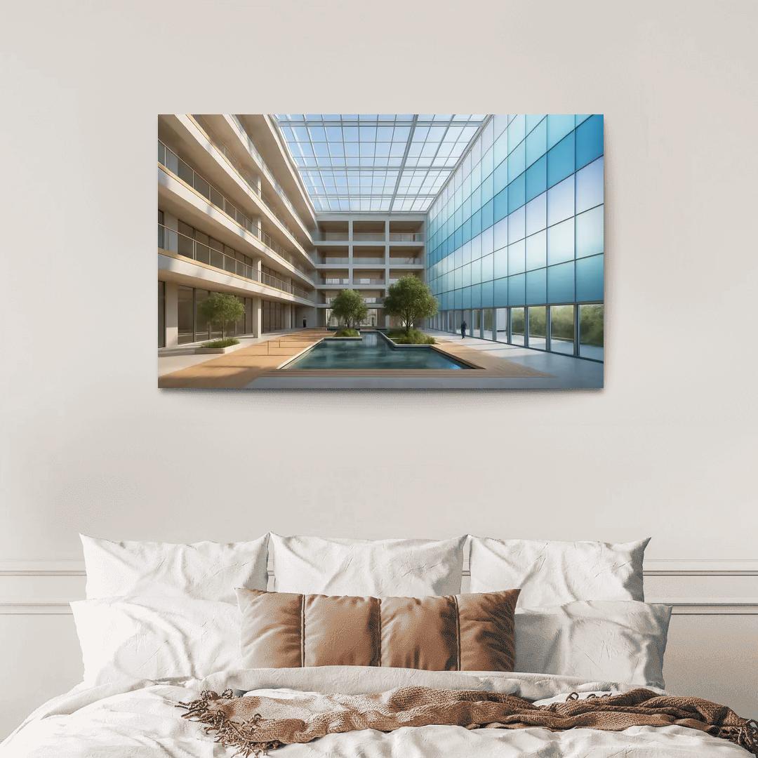 Phase Change Facade Civic Atrium wall decor