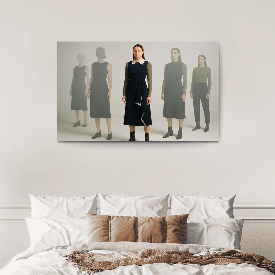 Modular Wardrobe Layering With Convertible Knit Pieces modern paintings frame