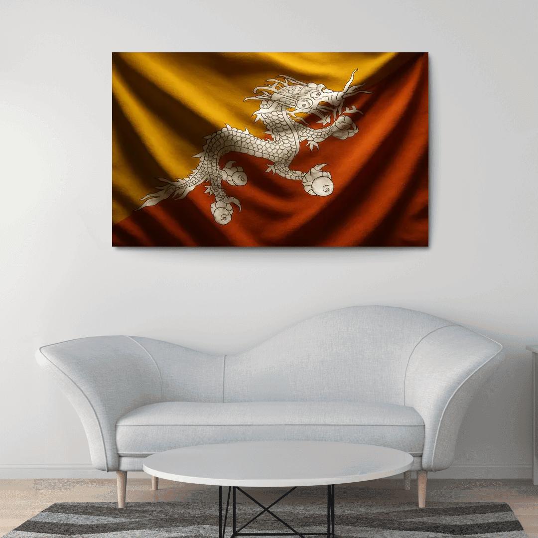 Dragon Guardian The Flag Of Bhutan wall art