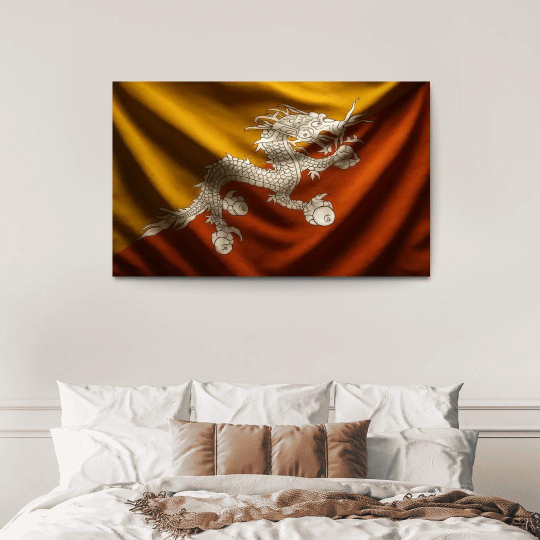 Dragon Guardian The Flag Of Bhutan wall art