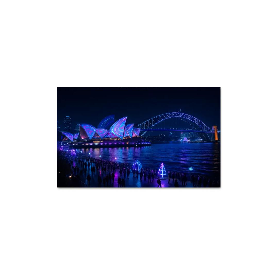 Vivid Sydney custom paintings frame
