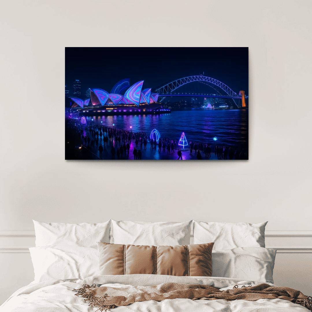 Vivid Sydney custom paintings frame