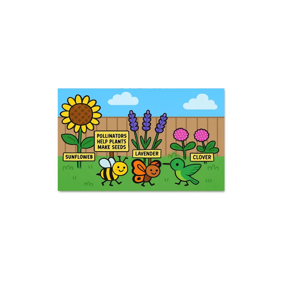 Pollinator Parade In The Pocket Garden modern paintings frame