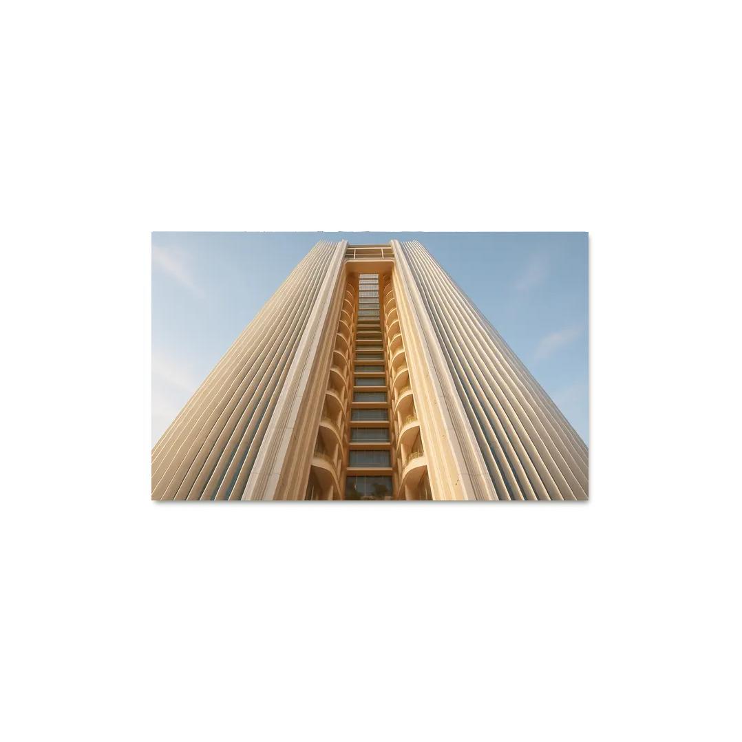 Kinetic Daylight Atrium Towers abstract paintings frame