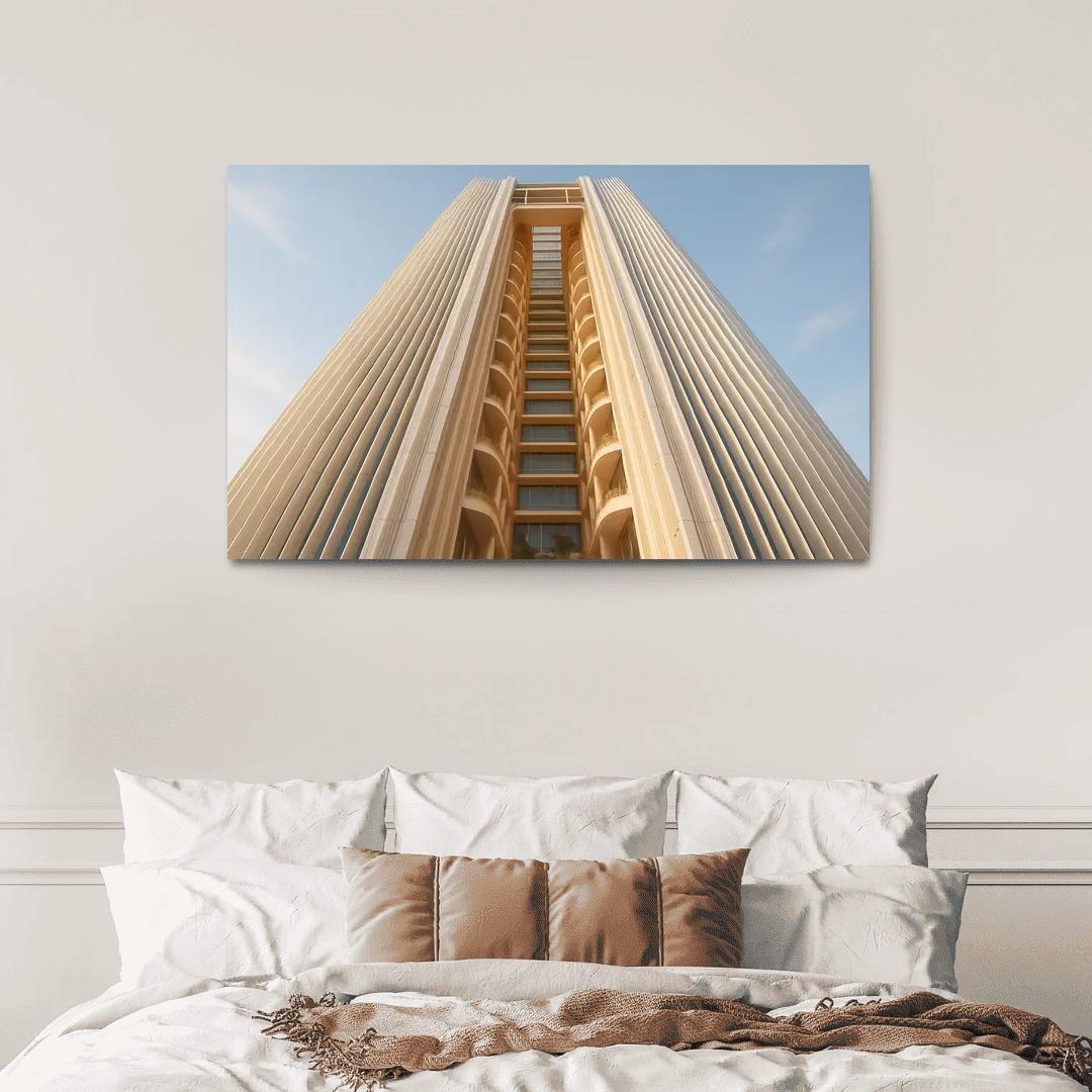 Kinetic Daylight Atrium Towers abstract paintings frame