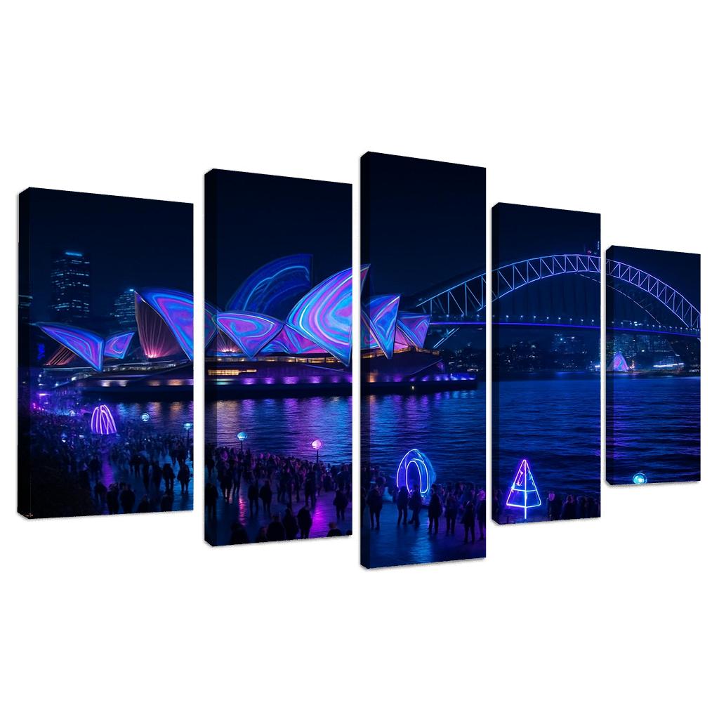 Vivid Sydney custom paintings frame