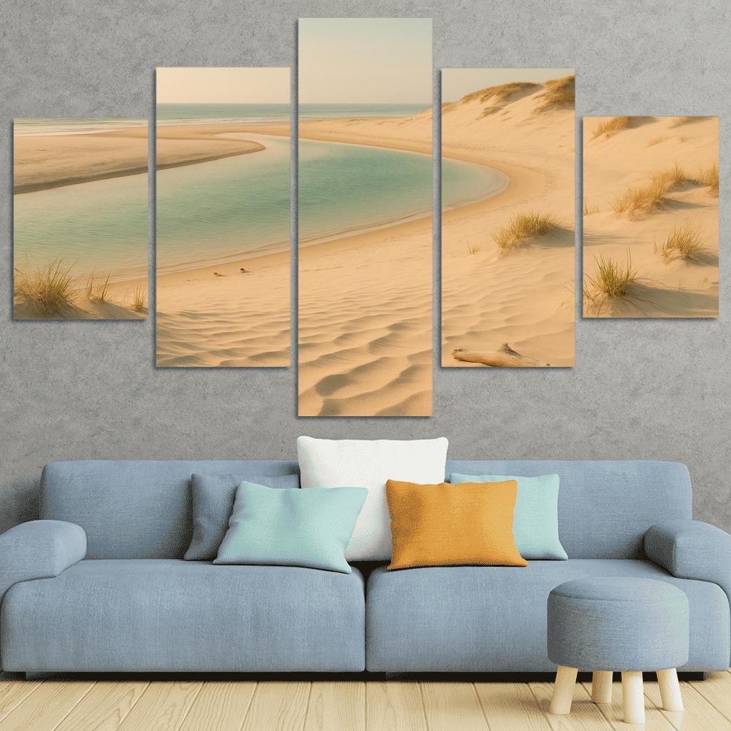 Whispering Dune Lagoon Shore framed paintings