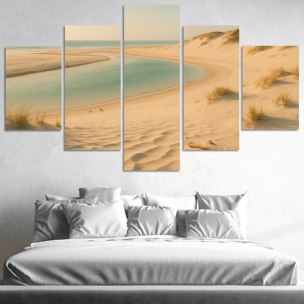 Whispering Dune Lagoon Shore framed paintings