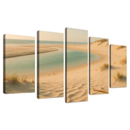 Whispering Dune Lagoon Shore framed paintings