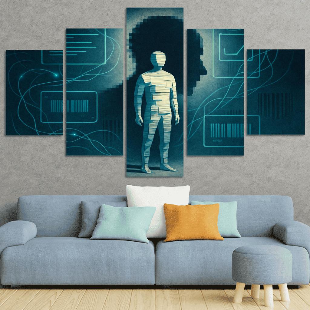 Paper Bodies Digital Shadows A Visual Campaign For Data Dignity custom paintings frame