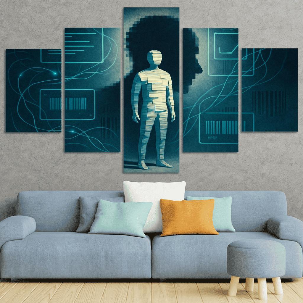 Paper Bodies Digital Shadows A Visual Campaign For Data Dignity custom paintings frame