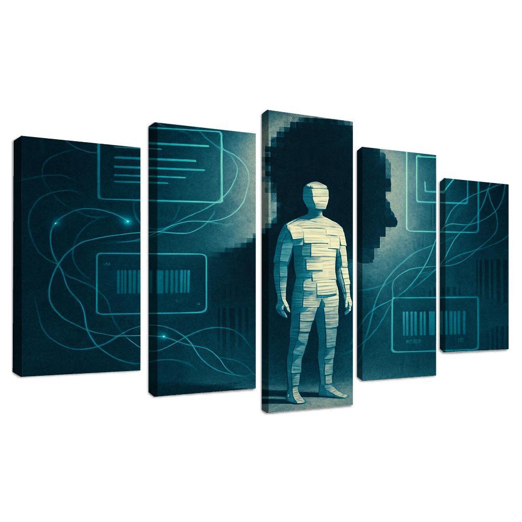 Paper Bodies Digital Shadows A Visual Campaign For Data Dignity custom paintings frame