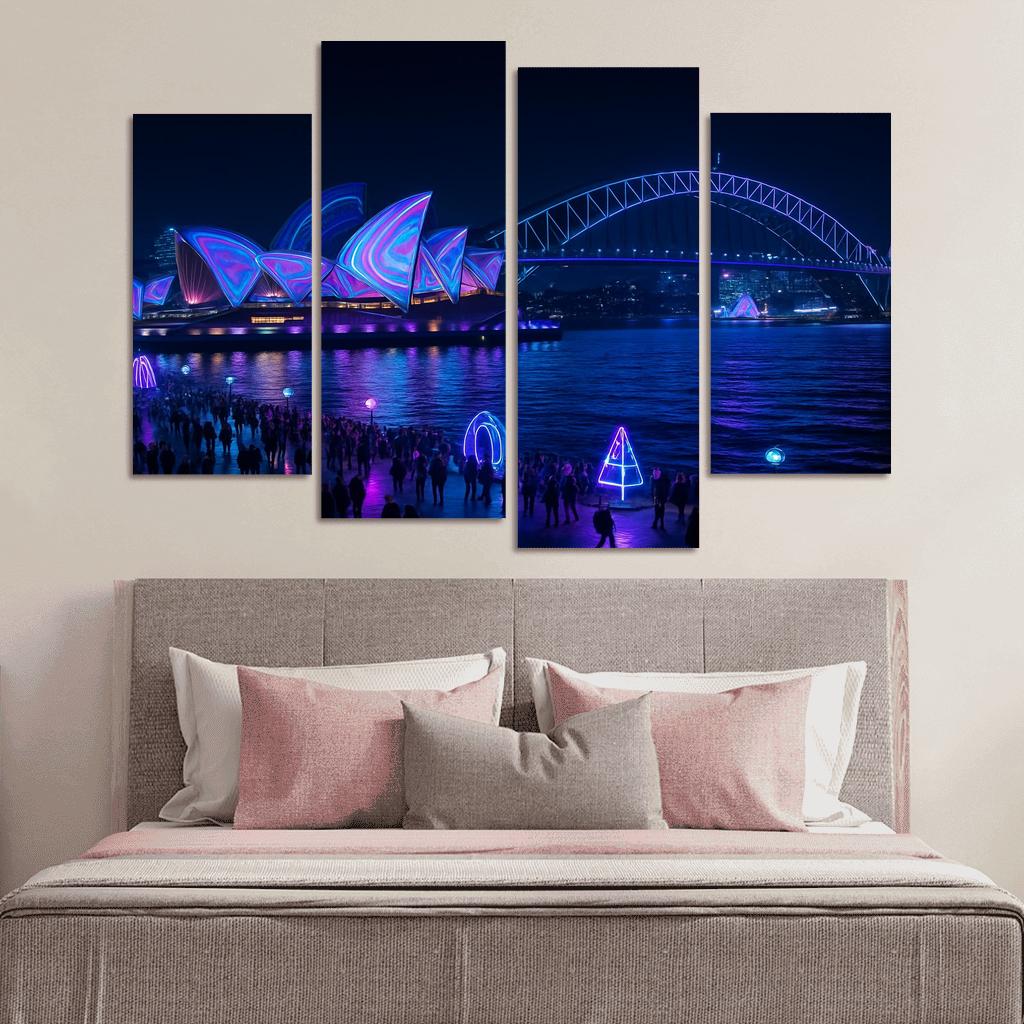 Vivid Sydney custom paintings frame