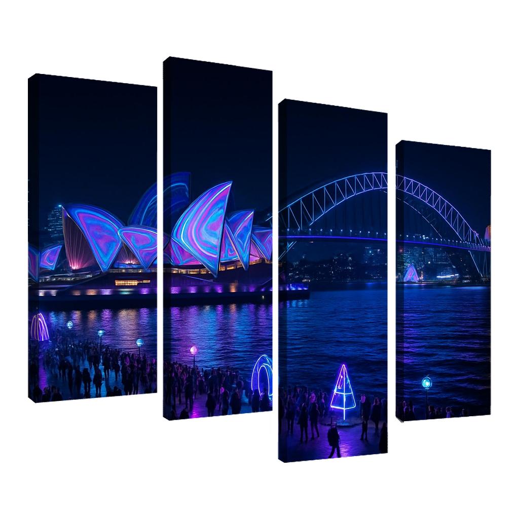 Vivid Sydney custom paintings frame
