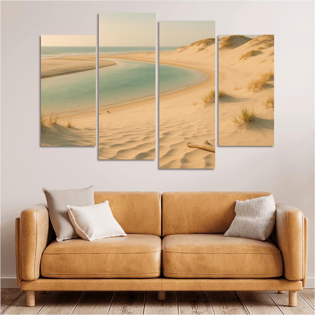 Whispering Dune Lagoon Shore framed paintings