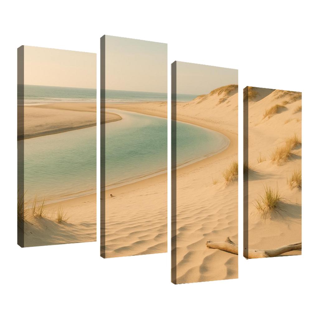 Whispering Dune Lagoon Shore framed paintings