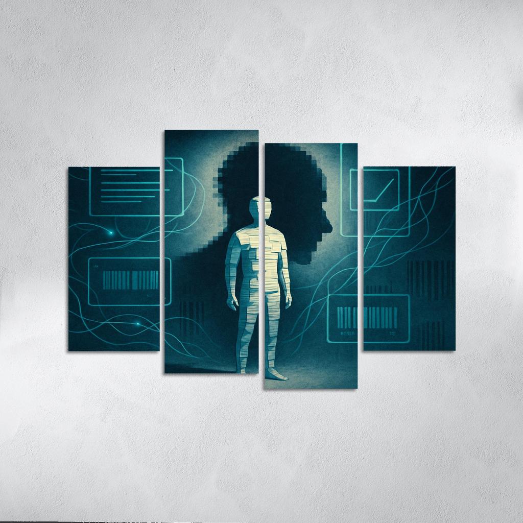 Paper Bodies Digital Shadows A Visual Campaign For Data Dignity custom paintings frame