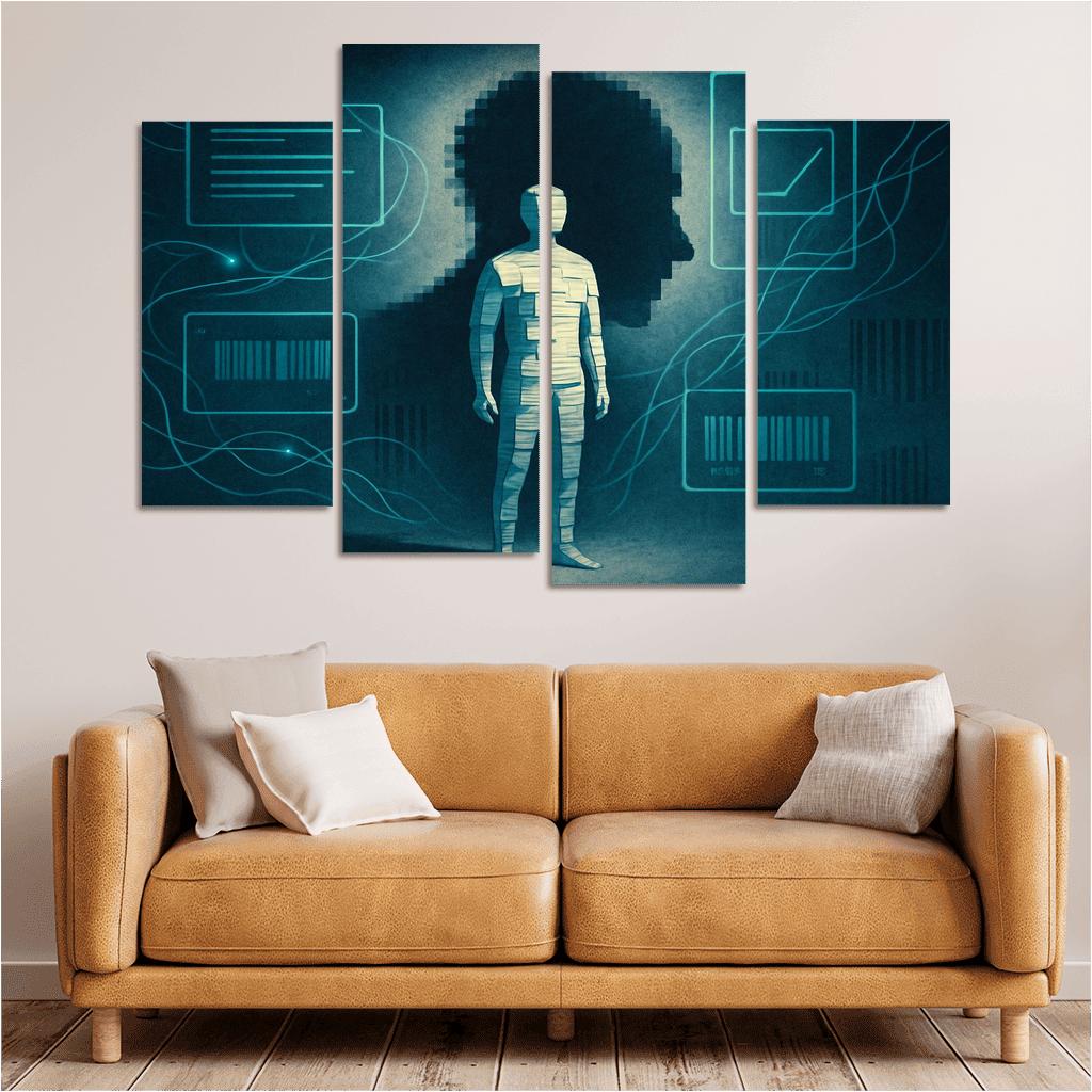 Paper Bodies Digital Shadows A Visual Campaign For Data Dignity custom paintings frame