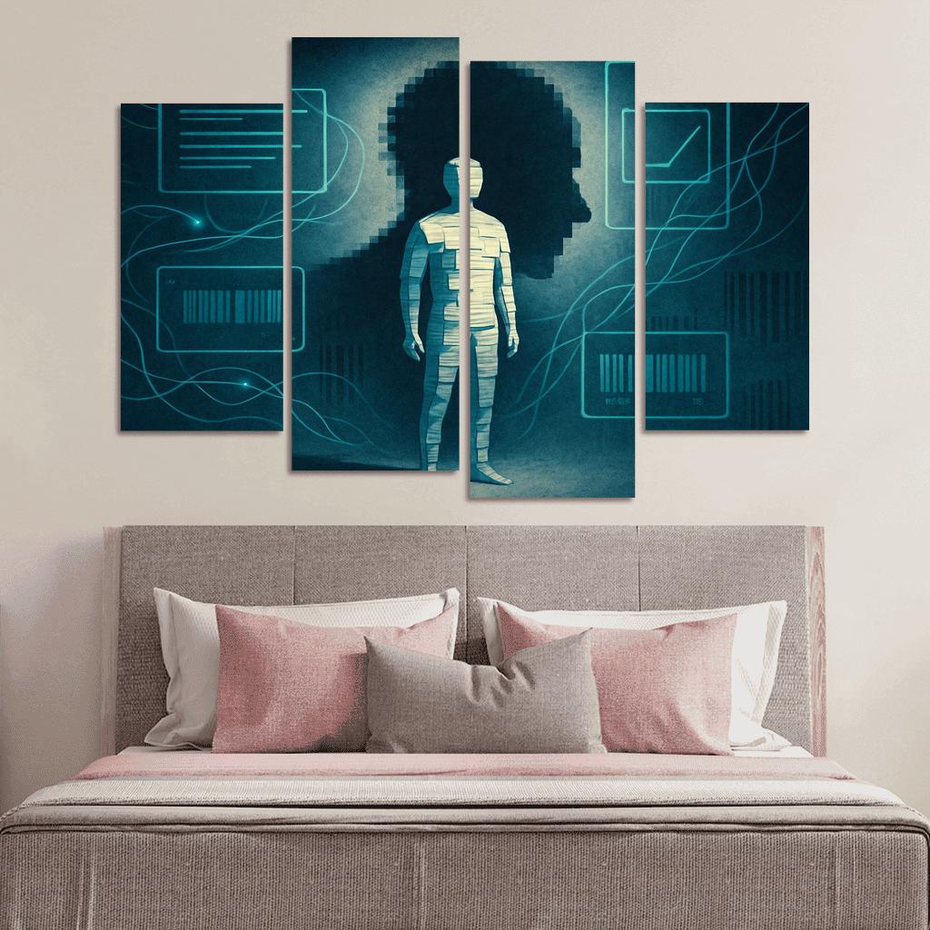 Paper Bodies Digital Shadows A Visual Campaign For Data Dignity custom paintings frame