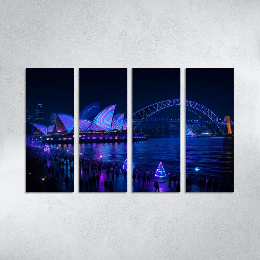 Vivid Sydney custom paintings frame