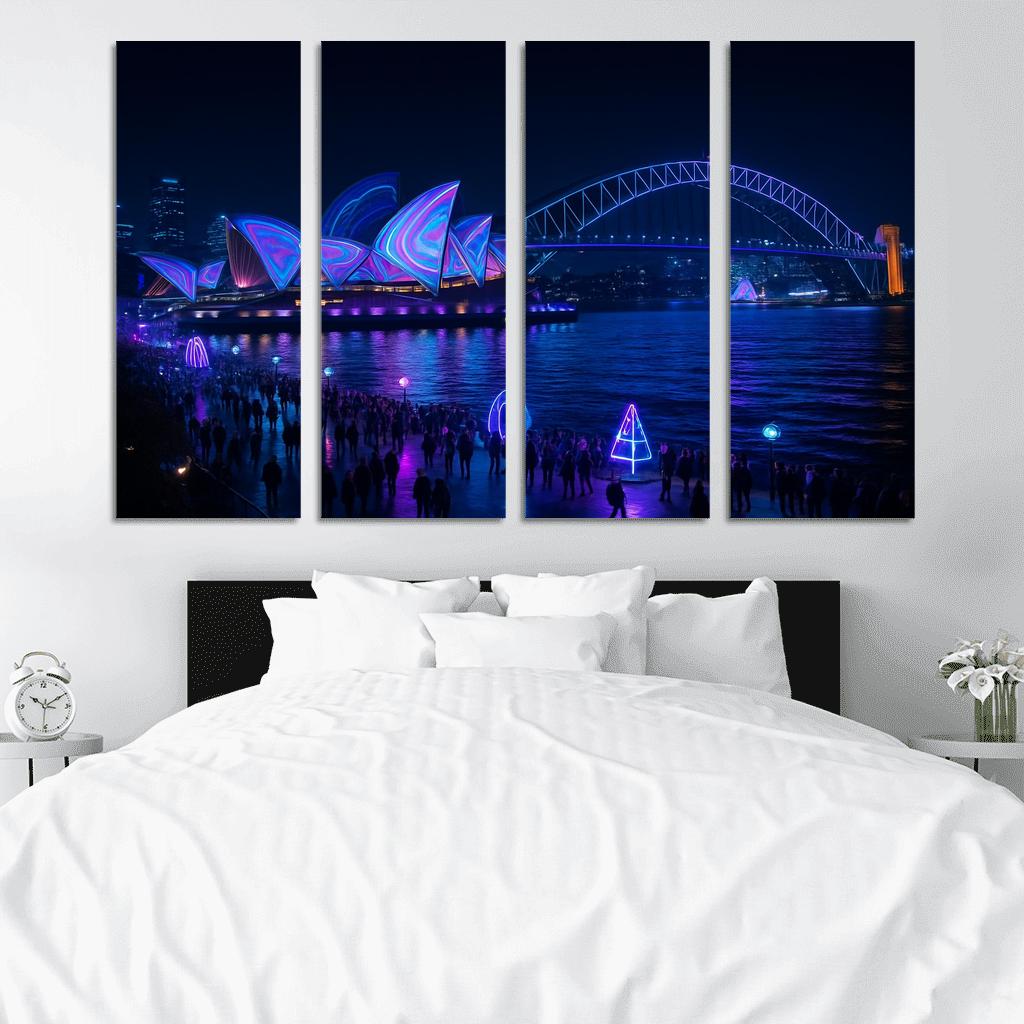 Vivid Sydney custom paintings frame