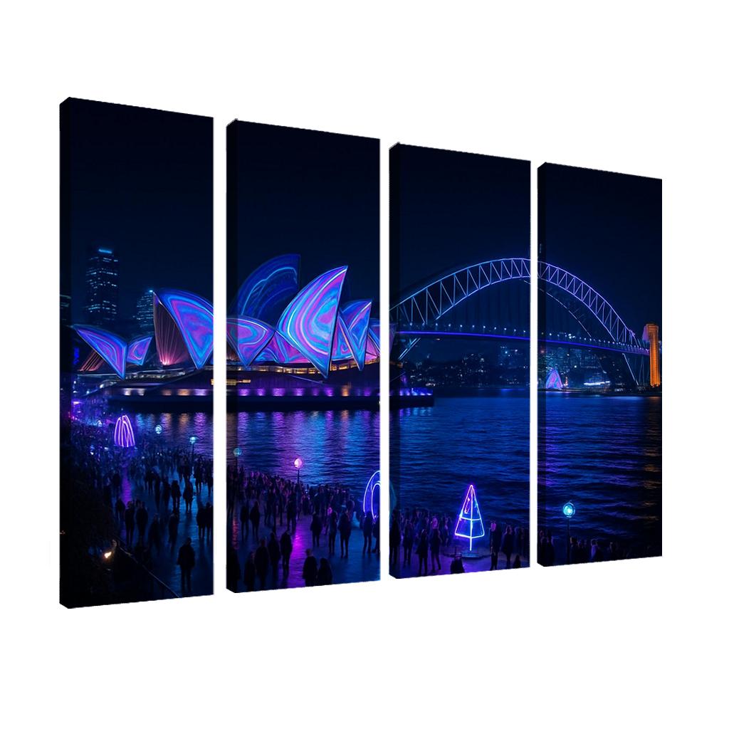 Vivid Sydney custom paintings frame