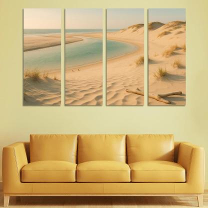 Whispering Dune Lagoon Shore framed paintings