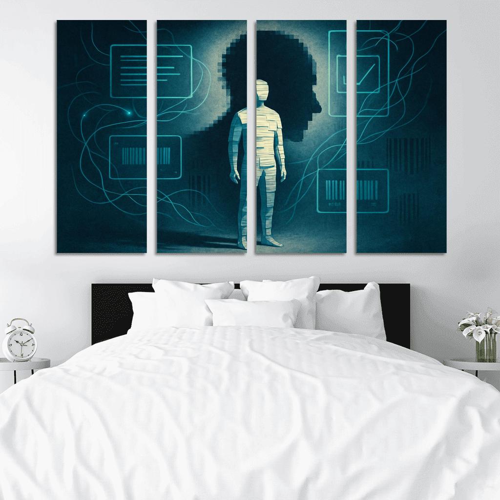 Paper Bodies Digital Shadows A Visual Campaign For Data Dignity custom paintings frame