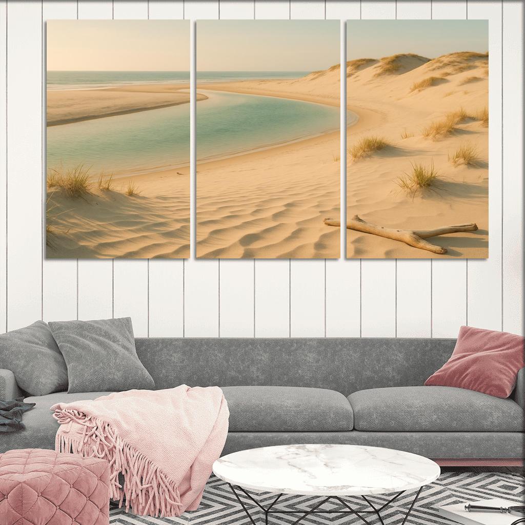 Whispering Dune Lagoon Shore framed paintings