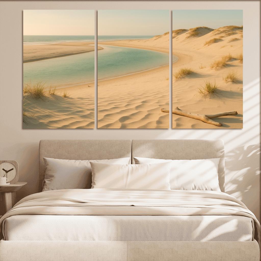 Whispering Dune Lagoon Shore framed paintings