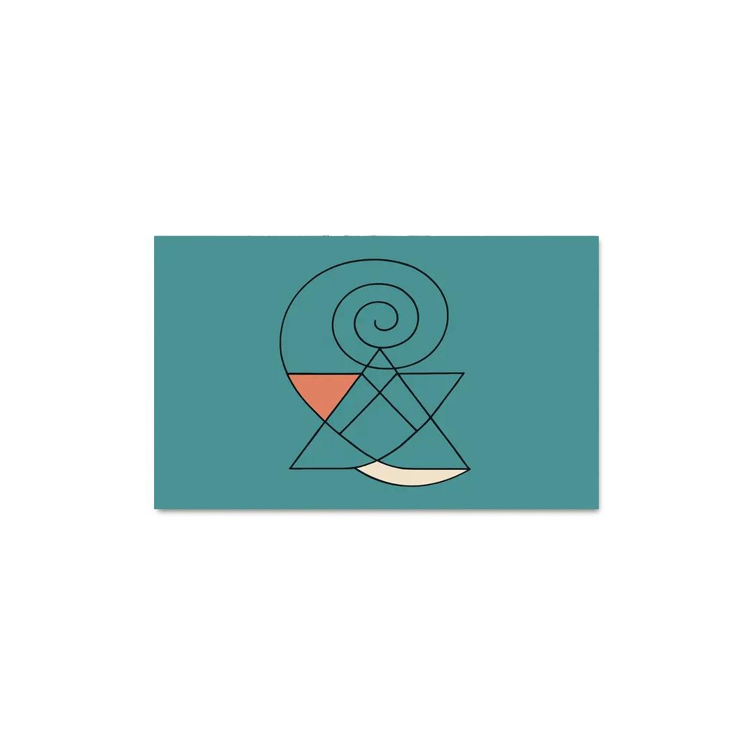 Breath Geometry canvas paintings frame
