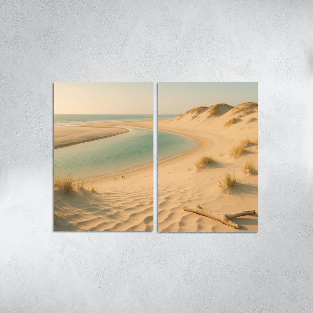 Whispering Dune Lagoon Shore framed paintings