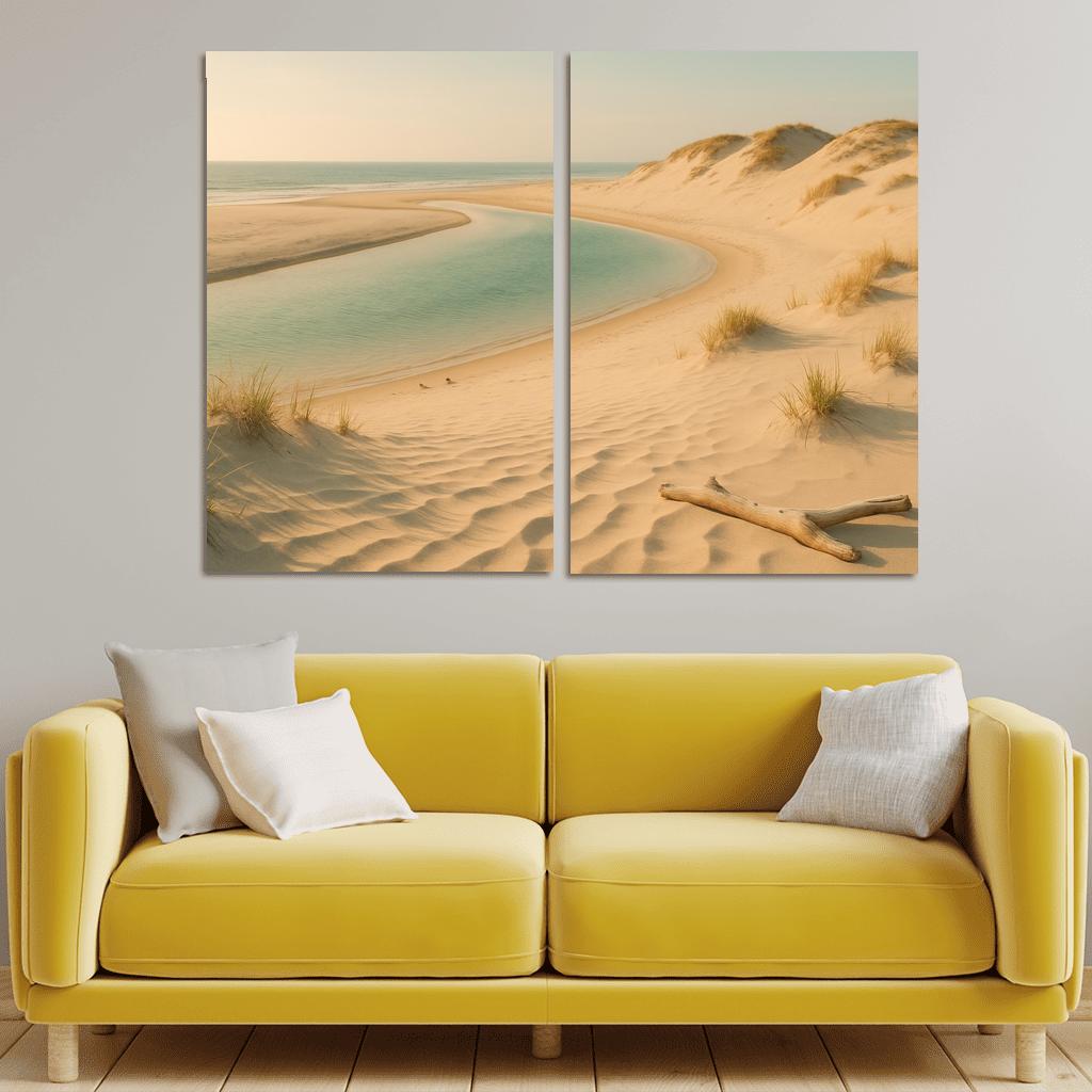 Whispering Dune Lagoon Shore framed paintings