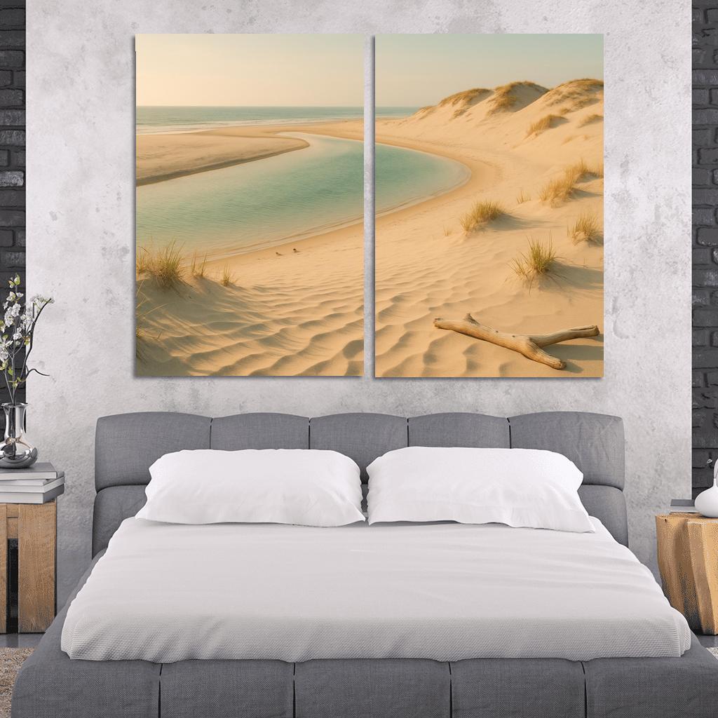 Whispering Dune Lagoon Shore framed paintings
