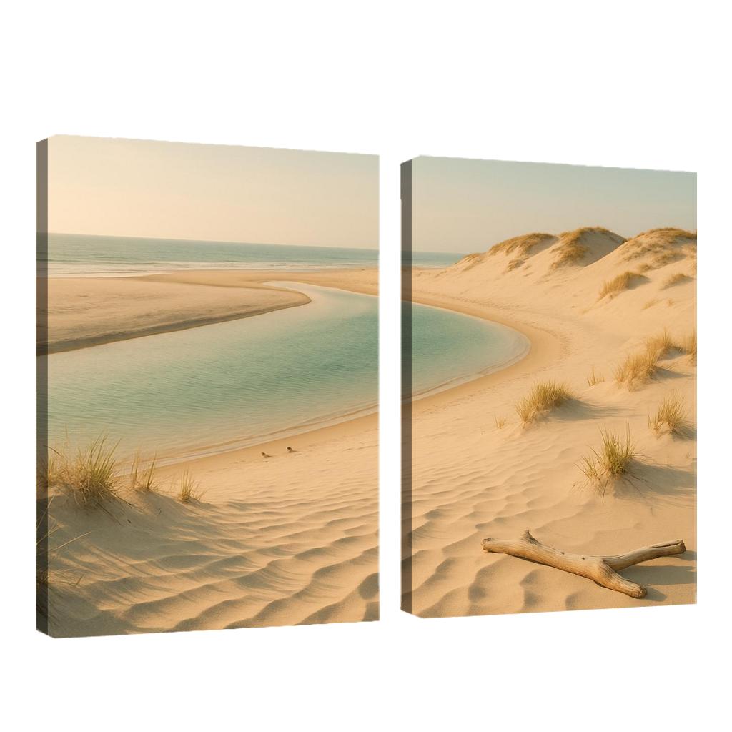 Whispering Dune Lagoon Shore framed paintings