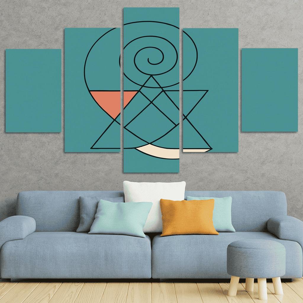 Breath Geometry canvas paintings frame