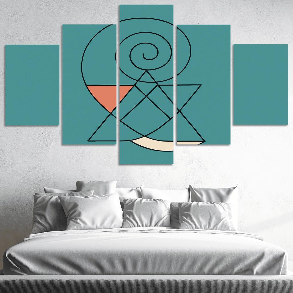 Breath Geometry canvas paintings frame