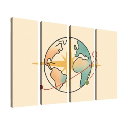 Passport Wind Rose Atlas wall art