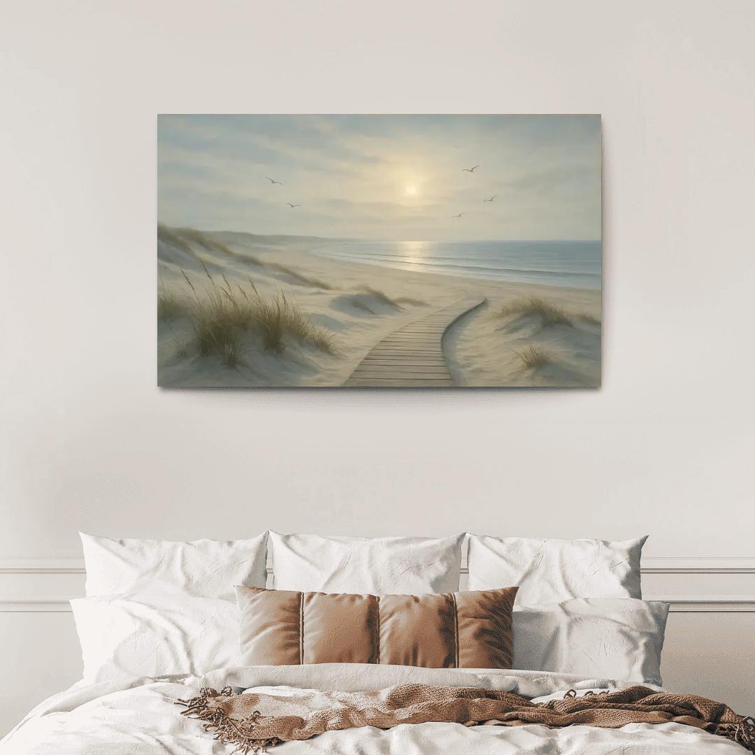 Silvermist Dune Shoreline custom paintings frame