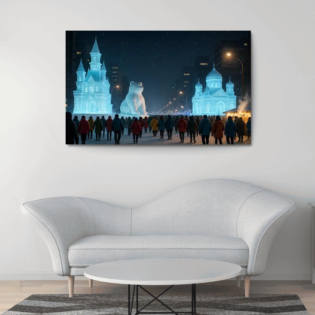 Sapporo Snow Festival Night Parade decor