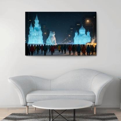 Sapporo Snow Festival Night Parade decor