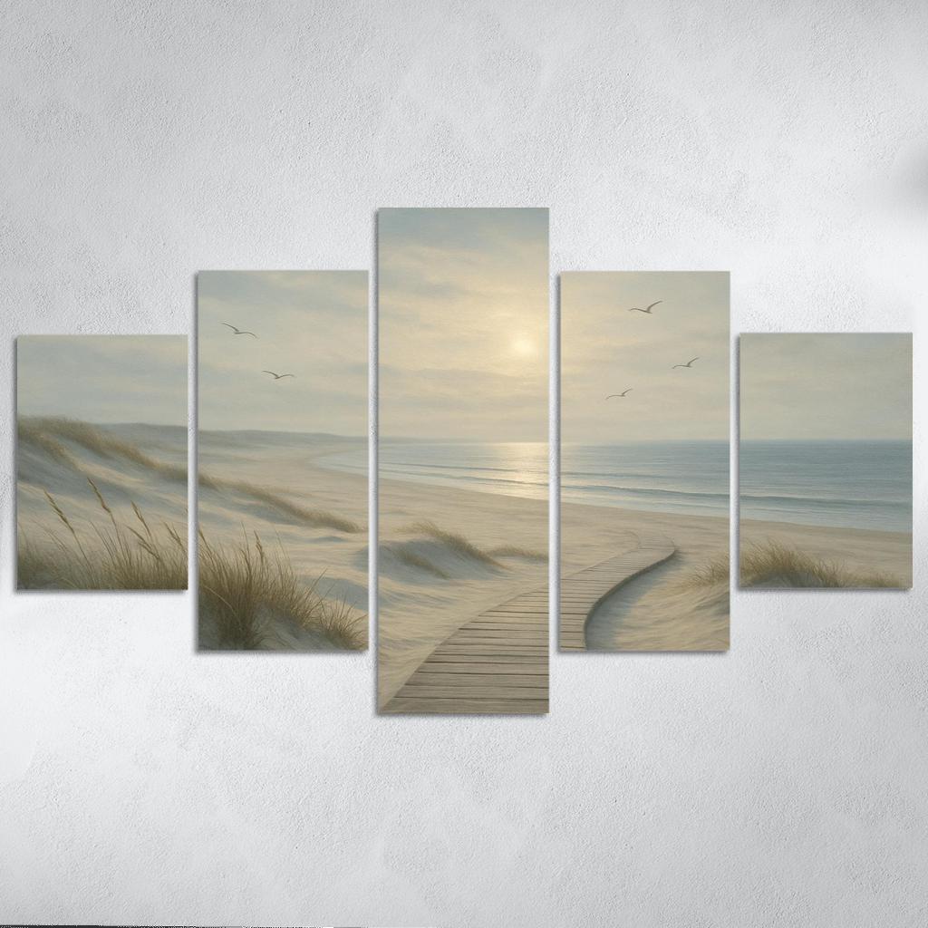 Silvermist Dune Shoreline custom paintings frame