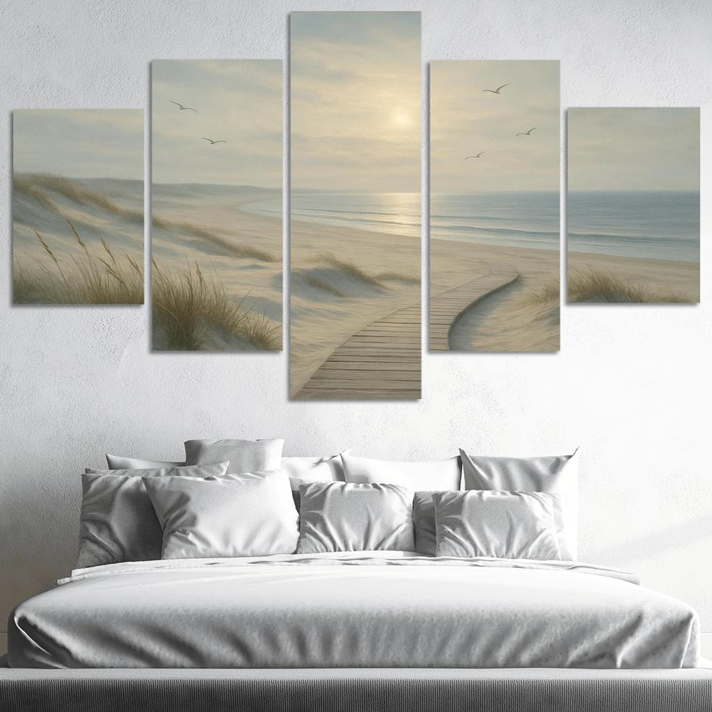 Silvermist Dune Shoreline custom paintings frame
