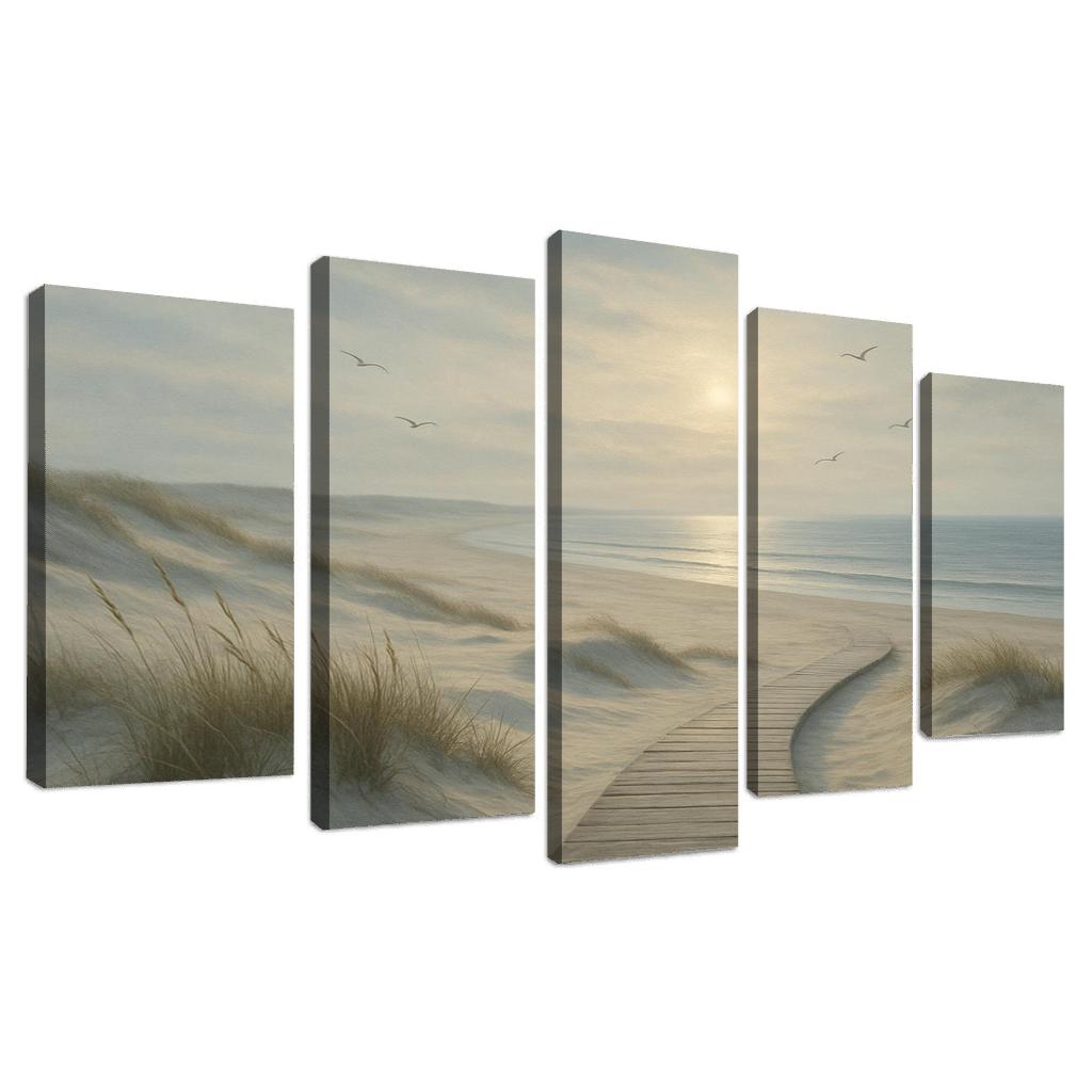 Silvermist Dune Shoreline custom paintings frame