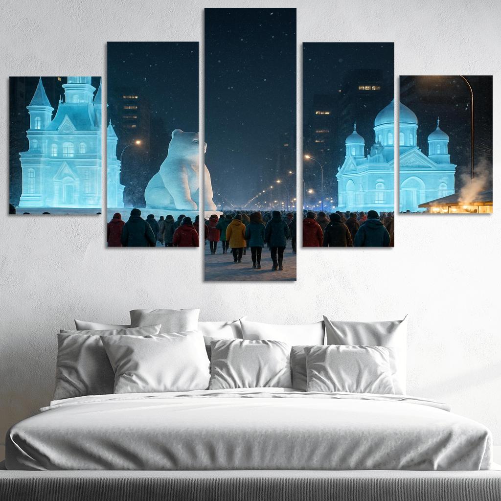 Sapporo Snow Festival Night Parade decor