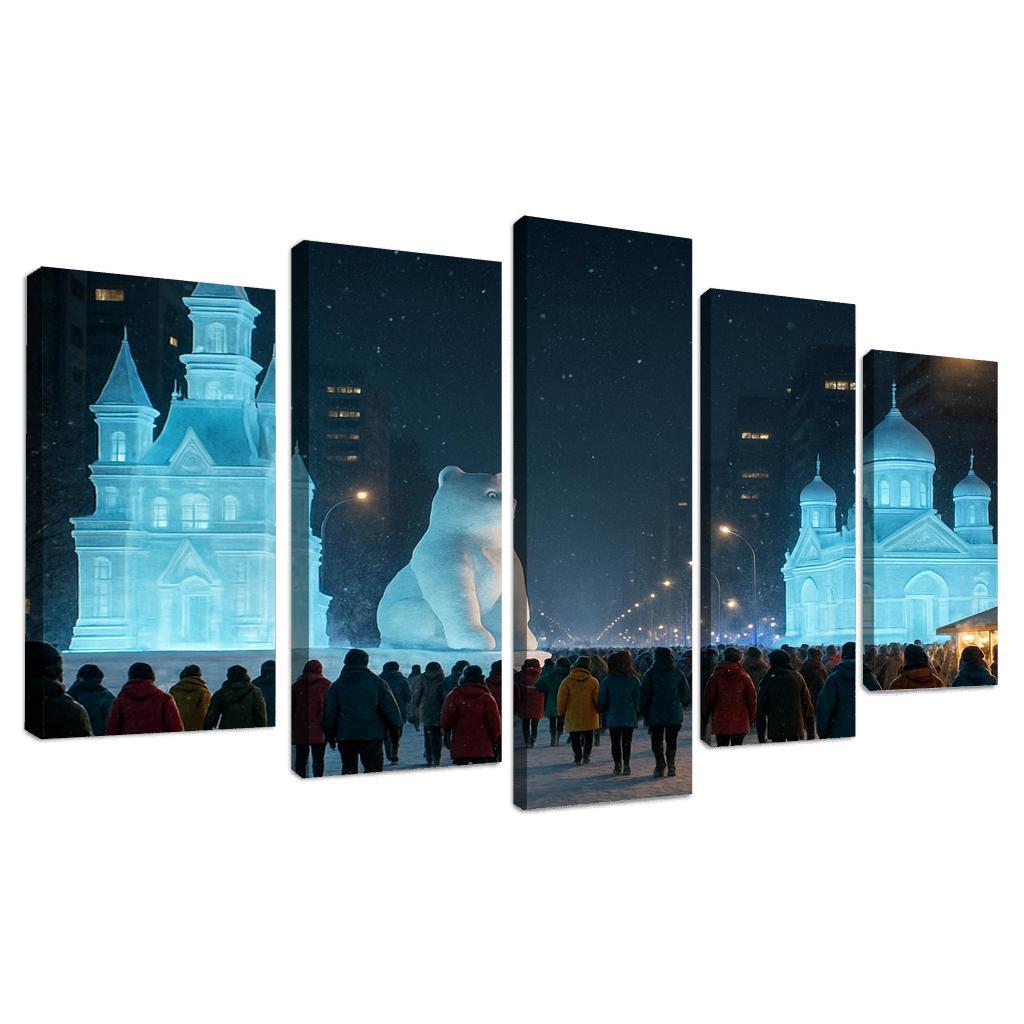 Sapporo Snow Festival Night Parade decor